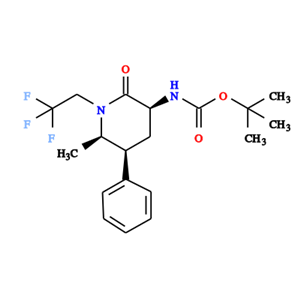 Carbamic acid, N-?[(3S,?5S,?6R)?-?6-?methyl-?2-?oxo-?5-?phenyl-?1-?(2,?2,?2-?trifluoroethyl)?-?3-?pi