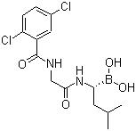 CAS 登录号：1072833-77-2, Ixazomib, B-[(1R)-1-[[2-[(2,5-二氯苯甲酰基)氨基]乙酰基]氨基]-3-甲基丁基]硼酸