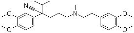CAS 登录号：52-53-9, 维拉帕米, 5-((3,4-二甲氧基苯乙基)甲基氨基)-2-(3,4-二甲氧基苯基)-2-异丙基戊腈