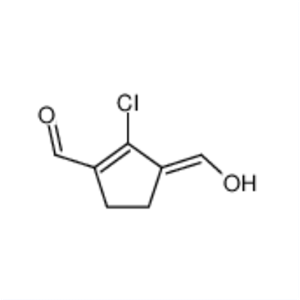 2-chloro-3-(hydroxymethylene)cyclopent-1-enecarbaldehyde