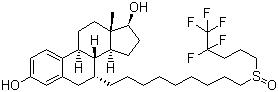 CAS 登录号：129453-61-8, 氟维司群, (7a,17b)-7-[9-(4,4,5,5,5-五氟戊亚磺酰基)壬烷基]-雌甾-1,3,5-(10)-三烯-3,17-二醇