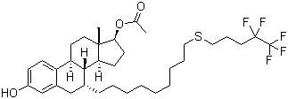 CAS 登录号：875573-69-6, (7a,17b)- 7-[9-[(4,4,5,5,5-五氟戊基)硫]壬基]雌甾-1,3,5(10)-三烯-3,17-二醇 17-醋酸酯