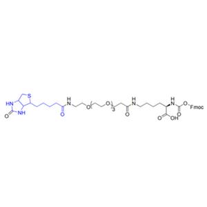 Fmoc-Lys (biotin-PEG4)-OH