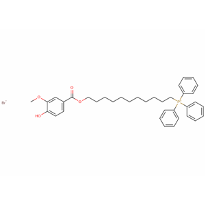 (11-((4-羟基-3-甲氧基苯甲酰基)氧基)十一烷基)三苯基溴化鏻