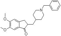 CAS 登录号：120014-06-4, 多奈哌齐, 1-苄基-4-[(5,6-二甲氧基茚满酮-2-基)甲基]哌啶