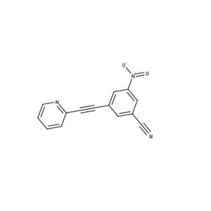 3-(2-(pyridin-2-yl)ethynyl)-5-nitrobenzonitrile