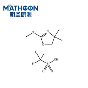 Methanesulfonic acid, 1,1,1-trifluoro-, compd. with 4,5-dihydro-4,4-dimethyl-2-(methylthio)oxazole (1:1)