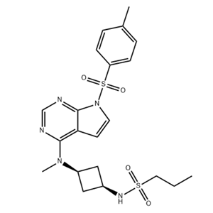 1-Propanesulfonamide, N-[cis-3-[methyl[7-[(4-methylphenyl)sulfonyl]-7H-pyrrolo[2,3-d]pyrimidin-4-yl]amino]cyclobutyl]-