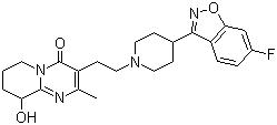 CAS 登录号：144598-75-4, 帕潘立酮, 6,7,8,9-四氢-3-(2-(4-(6-氟-1,2-苯并异恶唑-3-基)-1-哌啶基)乙基)-9-羟基-2-甲基-4H-吡啶并[2,1-a]嘧啶-4-酮