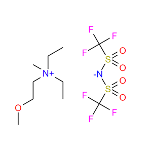 464927-84-2；双(三氟甲基磺酰基)二酰亚胺二乙基甲基(2-甲氧基乙基)铵