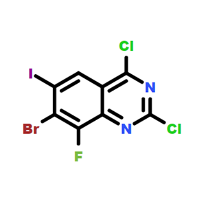 7-溴-2,4-二氯-8-氟-6-碘喹唑
