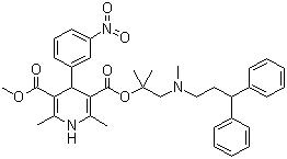 CAS 登录号：100427-26-7, 乐卡地平, 1,4-双氢-2,6-二甲基-4-(3-硝基苯基)-3,5-吡啶二羧酸 2-[(3,3-二苯丙基)甲氨基]-1,1-二甲基乙基甲酯