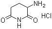 CAS 登录号：24666-56-6 (2686-86-4), 3-氨基-2,6-哌啶二酮盐酸盐
