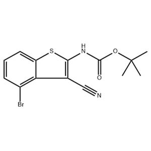 (4-溴-3-氰基苯并[b]噻吩-2-基)氨基甲酸叔丁酯