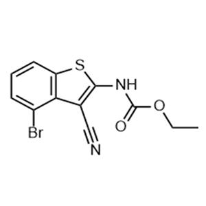 (4-溴-3-氰基苯并[b]噻吩-2-基)氨基甲酸乙酯