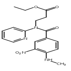 3-(4-(甲基氨基)-3-硝基-N-(吡啶-2-基)苯甲酰氨基)丙酸乙酯