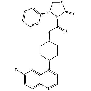 1923836-68-3,(R)-3-[2-[顺式-4-(6-氟-4-喹啉基)环己基]乙酰基]-4-苯基-2-噁唑烷酮