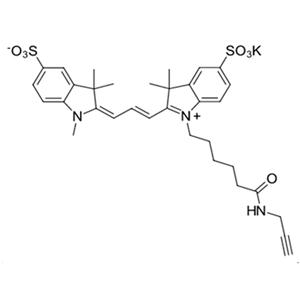 Sulfo-Cyanine3 alkyne，2055138-87-7，磺化Cy3炔烃