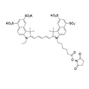 Sulfo-Cyanine7.5 NHS ester，磺化花青素Cy7.5活性酯