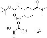 CAS 登录号：1353893-22-7, N-[(1R,2S,5S)-2-氨基-5-[(二甲基氨基)羰基]环己基]氨基甲酸叔丁酯草酸盐水合物