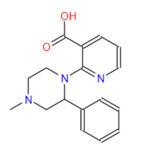 2-(4-甲基-2-苯基哌嗪-1-基)烟酸（米氮平酸）