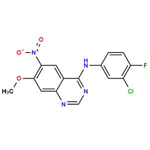 N-(3-氯-4-氟苯基)-7-甲氧基-6-硝基喹唑啉-4-胺 179552-74-0