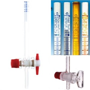 滴定管AS级 25ml TF活塞|刻度0.05ml±0.03ml|Witeg