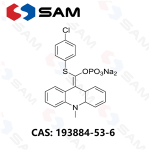 9-（4‘-氯苯硫代磷酰氧亚甲基）-10-甲基-9,10-二氢化吖啶二钠盐 193884-53-6