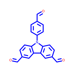 9-(4-甲酰基苯基)-9H-咔唑-3,6-二甲醛 1782957-87-2