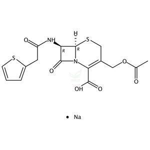 头孢噻吩钠  Cephalothin sodium salt  58-71-9