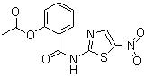 CAS 登录号：55981-09-4, 硝唑尼特, 邻[N-(5-硝基噻唑-2-基)氨基甲酰]苯酚乙酸酯