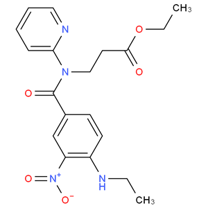 3-(4-(甲基氨基)-3-硝基-N-(吡啶-2-基)苯甲酰氨基)丙酸乙酯 429659-01-8