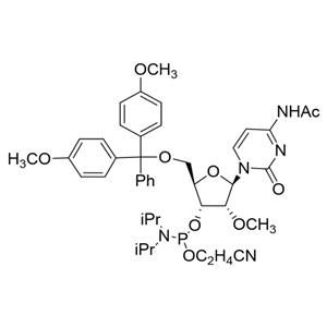 Cytidine, N-acetyl-5'-O-[bis(4-methoxyphenyl)phenylmethyl]-2'-O-methyl-, 3'-[2-cyanoethyl (R)-bis(1-methylethyl)phosphoramidite] (9CI)