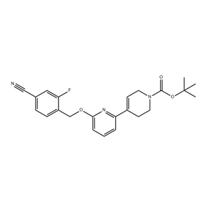 6-((4-氰基-2-氟苄基)氧基)-3',6'-二氢-[2,4'-联吡啶]-1'(2'H)-甲酸叔丁酯
