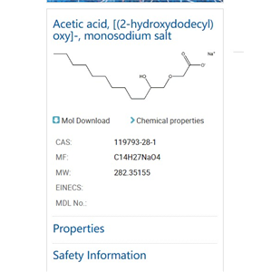Acetic acid, [(2-hydroxydodecyl) oxy]-, monosodium salt