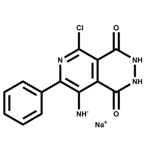 8-氨基-5-氯-7-苯基-2,3-二氢吡啶并[3,4-d]哒嗪-1,4-二酮钠盐