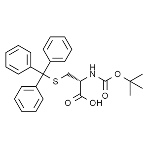 Boc-Cys(Trt)-OH，N-叔丁氧羰基-S-三苯甲基-L-半胱氨酸