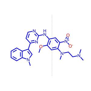 N1-(2-(二甲基氨基)乙基)-5-甲氧基-N1-甲基-N4-(4-(1-甲基-1H-吲哚-3-基)嘧啶-2-基)-2-硝基苯-1,4-二胺1421372-67-9