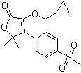 CAS 登录号：189954-96-9, 非罗考昔, 3-(环丙基甲氧基)-5,5-二甲基-4-[4-(甲基磺酰基)苯基]-2(5H)-呋喃酮