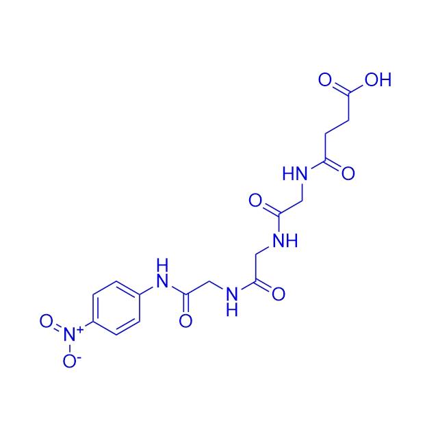 Succinyl-Gly-Gly-Gly P-Nitroanilide 61043-71-8.png