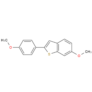 6-甲氧基-2-(4-甲氧苯基)苯并[B]噻吩,6-Methoxy-2-(4-methoxyphenyl)benzobithiophene,63675-74-1,可提供公斤级，按需分装！