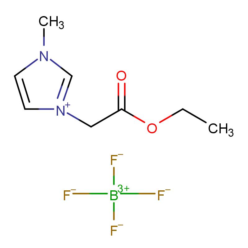 503439-30-3 1-乙酯甲基-3-甲基咪唑四氟硼酸盐 结构式图片