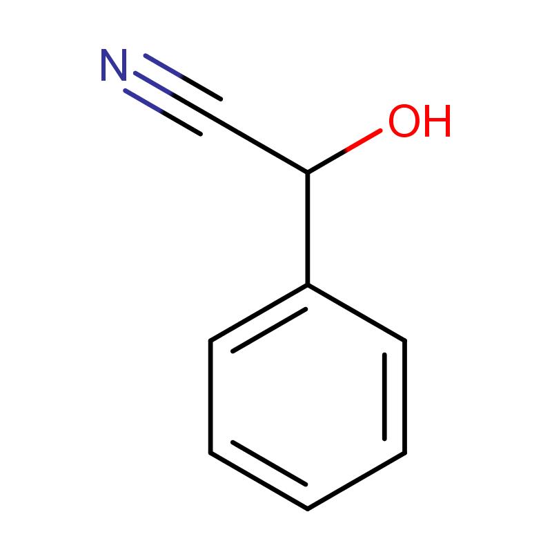 10020-96-9 (R)-(+)-苯乙醇腈 结构式图片