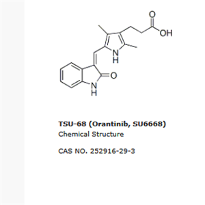 TSU-68 (Orantinib,SU6668)|PDFGRβ抑制剂