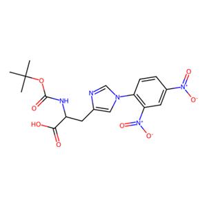 aladdin 阿拉丁 B116699 N-(叔丁氧羰基)-1-(2,4-二硝基苯基)-L-组氨酸 25024-53-7 98%