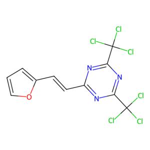 aladdin 阿拉丁 F156610 2-[2-(呋喃-2-基)乙烯基]-4,6-双(三氯甲基)-1,3,5-三嗪 154880-05-4 95%