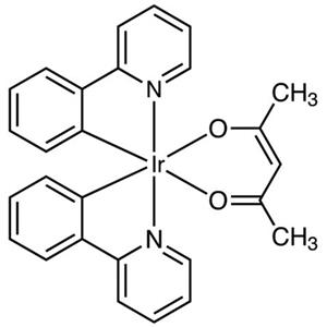 aladdin 阿拉丁 A123009 乙酰丙酮酸二(2-苯基吡啶)铱 337526-85-9 ≥98.0%（HPLC）