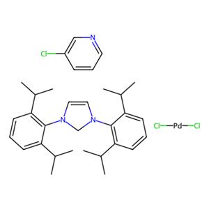 aladdin 阿拉丁 P139415 [1,3-双(2,6-二异丙基苯基)咪唑-2-基亚基](3-氯吡啶基)二氯化钯 905459-27-0 ≥98%
