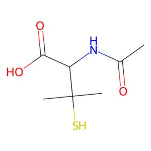 aladdin 阿拉丁 A332816 2-（乙酰氨基）-3-巯基-3-甲基丁酸 59-53-0 95%