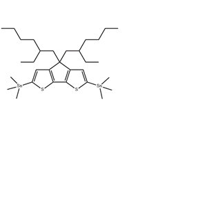 2,6-二(三甲基锡)-4,4-二(2-乙基己基)-二噻吩并环戊二烯低价处理